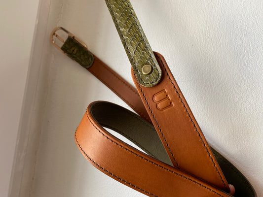 zoom sur les coutures et le marquage M de la ceinture