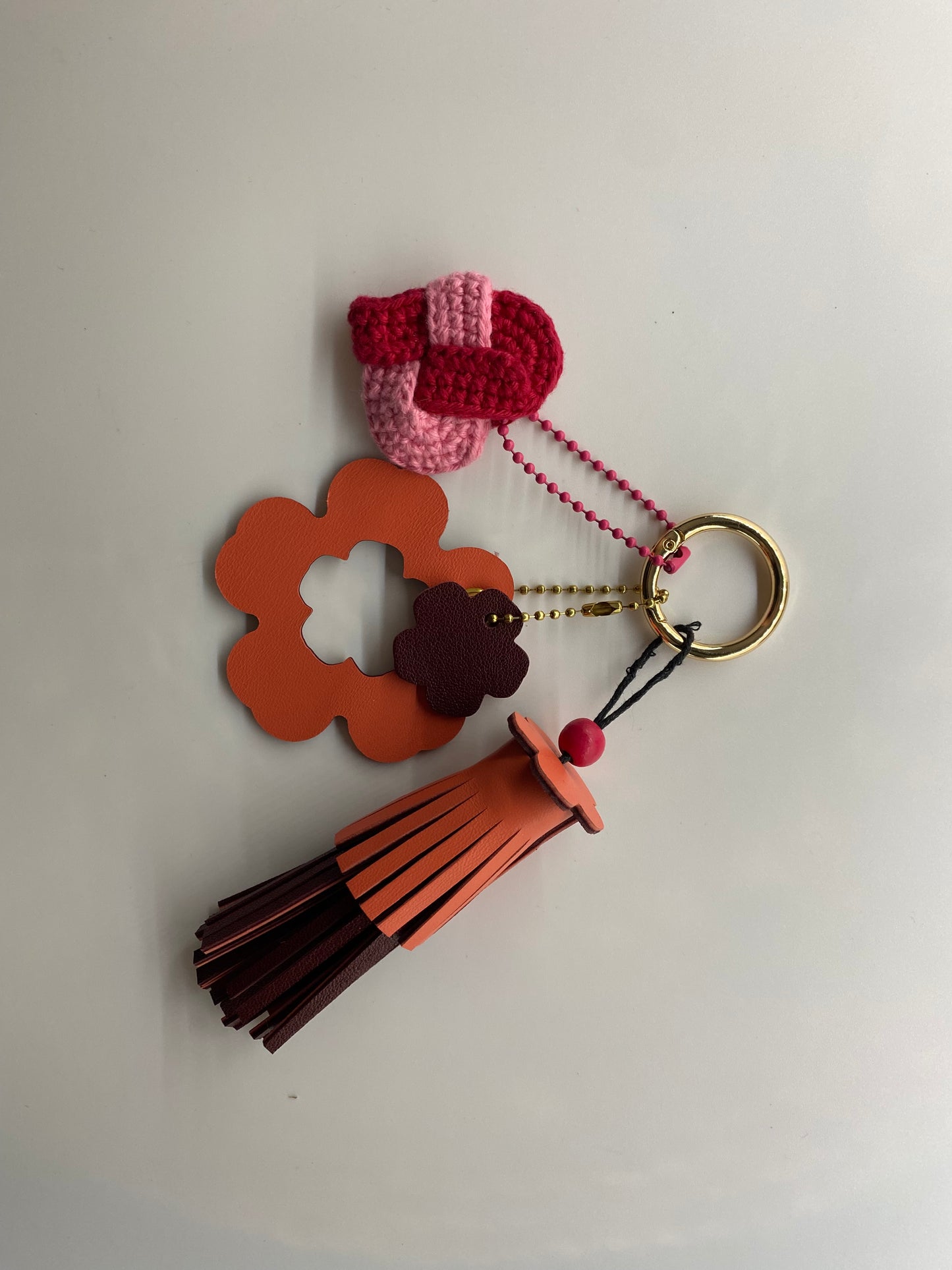 Bijoux de sac cœur rose