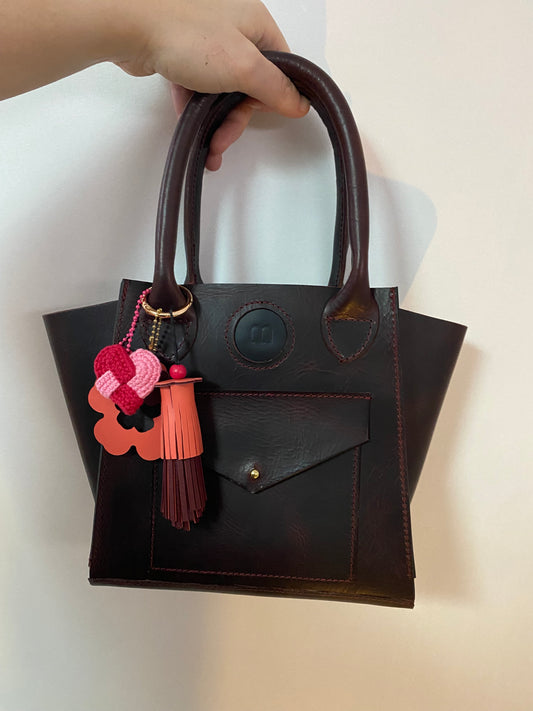 Bijoux de sac cœur rose